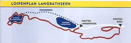 Cross country skiing at Langbathsee.